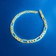 Pulsera 3X1 TC 6 CARAS 6.50 mm 21 cm ORO 18 Kilates