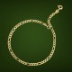 COLLAR 3X1 TC FUERTE ORO 18 Kilates 4.00 mm 21 cm