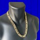 Collar 3X1 TC Acanalado 12.00 mm 60 cm ORO 18 Kilates